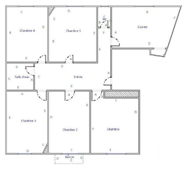 Appartement F5 à vendre - 5 pièces - 93.16 m2 - NICE - 06 - PROVENCE-ALPES-COTE-D-AZUR - Century 21 Domus Immobilier