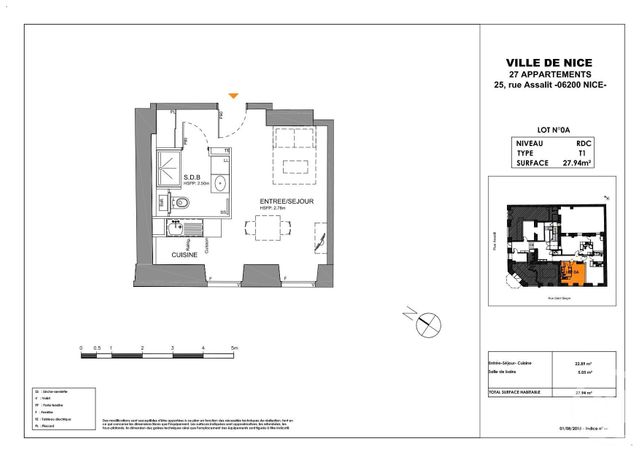 Afficher la photo en grand Appartement T1 à louer - 1 pièce - 27.94 m2 - NICE - 06 - PROVENCE-ALPES-COTE-D-AZUR - Century 21 Domus Immobilier