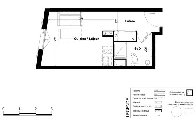 Appartement F1 à vendre - 1 pièce - 22.33 m2 - NICE - 06 - PROVENCE-ALPES-COTE-D-AZUR - Century 21 Domus Immobilier