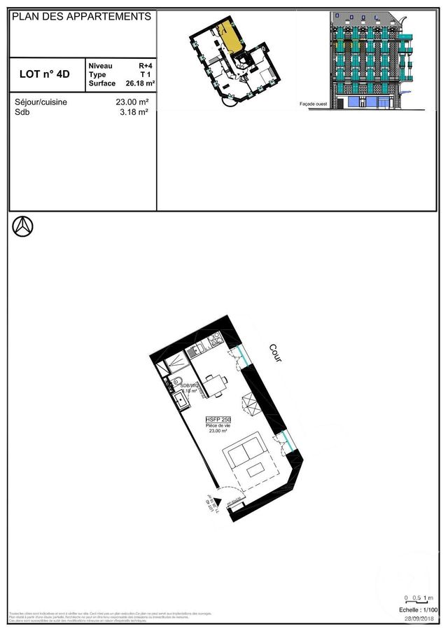 Appartement Studio à louer - 1 pièce - 24.24 m2 - NICE - 06 - PROVENCE-ALPES-COTE-D-AZUR - Century 21 Domus Immobilier